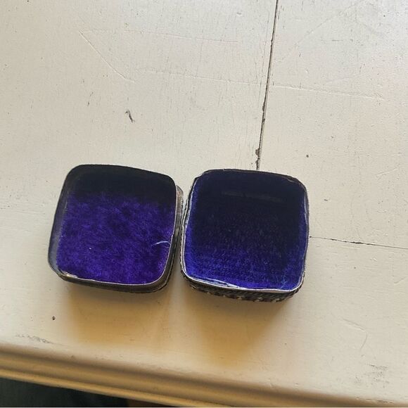 GANZ Pill Boxes Jeweled Rhinestone Lided Boxes Oval Square Silvertone - Picture 9 of 13